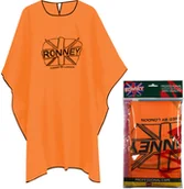 Peleryny fryzjerskie - Peleryna fryzjerska długa Ronney długa pomarańczowa 00278 - miniaturka - grafika 1