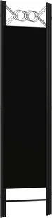 vidaXL Parawan 3-panelowy, czarny, 120 x 180 cm vidaXL - Parawany - miniaturka - grafika 4
