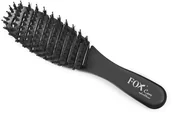 Szczotki i grzebienie do włosów - Fox Szczotka do włosów CARE nylon&boar czarna - miniaturka - grafika 1