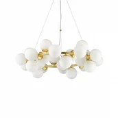 Lampy sufitowe - Ideal Lux Żyrandol Dna SP25 208398 nowoczesna oprawa wisząca w kolorze białym 208398 - miniaturka - grafika 1