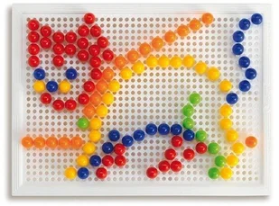 Quercetti FANTACOLOR MOZAIKA 10mm 150szt GXP-506139 - Zabawki kreatywne - miniaturka - grafika 4