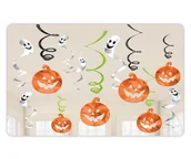 Halloween - AMSCAN Dekoracja wisząca świderki Dynie i Duchy na halloween - 12 szt. 670460-55 - miniaturka - grafika 1