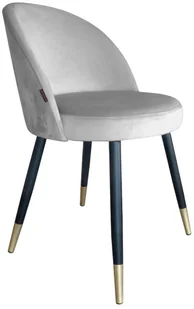 Atos Krzesło TANEW VELVET GOLD jasno szare nowoczesne TRIX-GOLD-MG39 - Krzesła Atos Krzesło TANEW VELVET GOLD jasno szare nowoczesne TRIX-GOLD-MG39 - Krzesła - miniaturka - grafika 1