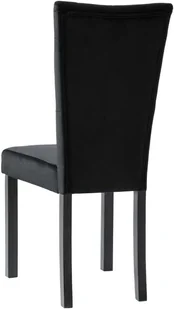 vidaXL Krzesła do jadalni, 2 szt., aksamitne, czarne - Krzesła - miniaturka - grafika 7