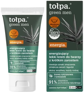 Tołpa GRREN MEN Energizujący lekki krem do twarzy z krótkim zarostem 50 ml - Kosmetyki do pielęgnacji twarzy męskie - miniaturka - grafika 4