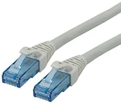 Kable miedziane - Rotronic ROLINE 21152700 przewód krosowy "Kat.6 A UTP, LSOH ", Component Level, szary 1m 21152701 - miniaturka - grafika 1