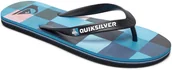 Buty dla chłopców - Quiksilver japonki ęce MOLOKAI RESIN CHECK Y Black/Blue/Red XKBR - miniaturka - grafika 1