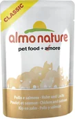 Mokra karma dla kotów - Almo Nature Kurczak z łososiem saszetka 55g - miniaturka - grafika 1