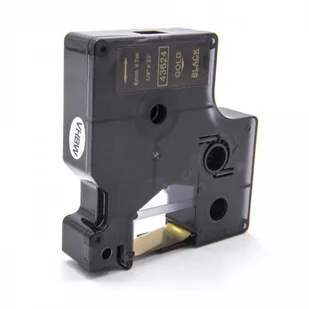 Dymo 43624, 6mm x 7m, złoty druk / biały podkład, taśma zamiennik - Papier do drukarek Dymo 43624, 6mm x 7m, złoty druk / biały podkład, taśma zamiennik - Papier do drukarek - miniaturka - grafika 1