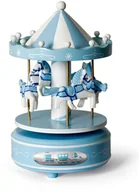 Pozytywki dla dzieci - beltrami Karuzela z pozytywką H 19 cm pociąg | Rozmiar: H 19 cm | Kolor: Niebieski | SKU: BC3744C - miniaturka - grafika 1