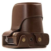 Akcesoria fotograficzne - MegaGear megagear "EVER Ready" torba skórzana torba na aparat,, dolny otwór  pokrowiec ochronny na Fujifilm X-A10, X-A3, X-A2, X-A1, X-M1 MG1002 - miniaturka - grafika 1