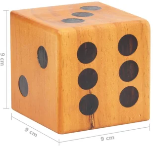 VidaXL Lumarko Gigantyczny zestaw kości do gry, 6 szt. lite drewno sosnowe! 93172 VidaXL - Zabawki kreatywne - miniaturka - grafika 6