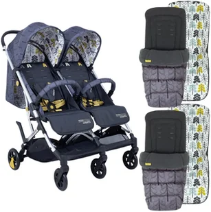 Cosatto WÓZEK SPACERÓWKA DLA BLIŹNIĄT WOOSH FIKA FOREST CT4374 - Wózki dziecięce - miniaturka - grafika 2