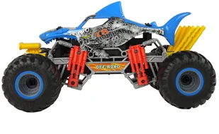 Import LEANToys Auto Terenowe Rekin Zdalnie Sterowany 1:10 2.4G Niebieski 15 km/h Para Wodna 7735 - Zabawki zdalnie sterowane - miniaturka - grafika 4