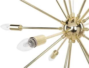 Beliani Lampa wisząca złota na 18 żarówek MAGUSE - Lampy sufitowe - miniaturka - grafika 3