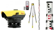 Sprzęt geodezyjny - Leica Niwelator optyczny NA524 ZESTAW STATYW ŁATA DALMIERZ DISTO ONE !!! 840385set - miniaturka - grafika 1