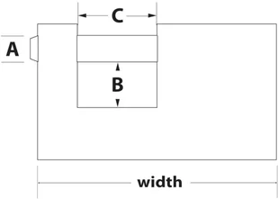 VSA Van Spijk Master Lock Kłódka zbrojona, trwały mosiądz, 85 mm, 608EURD - Zamki i wkładki - miniaturka - grafika 2
