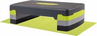 Pozostały sprzęt i akcesoria do ćwiczeń - Springos Step do ćwiczeń 3-stopnie 350kg czarno-zielony FA0202 - miniaturka - grafika 1