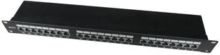 Gembird Patch panel 24 1U 19 Kat.6 ekran z funkcją organizacji kabli czarn (NPP-C624-002) - Panele krosownicze - miniaturka - grafika 6