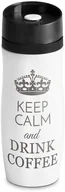 Kubki termiczne - Murrano Kubek Termiczny Termos Biały Keep Calm GRAWER KUB-B-015 - miniaturka - grafika 1