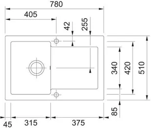 Franke Maris MRK 611-78 biały polarny 124.0442.559 - Zlewozmywaki - miniaturka - grafika 3