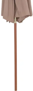 vidaXL Parasol ogrodowy z podwójnym daszkiem, 270 cm, taupe - Parasole ogrodowe - miniaturka - grafika 7