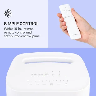 Klarstein IceWind Max, chłodnica powietrza 3 w 1, 330 m/h, 60 W, oscylacja, 6 l, timer, pilot zdalnego sterowania ACO6-IcewindMax B - Klimatory - miniaturka - grafika 6