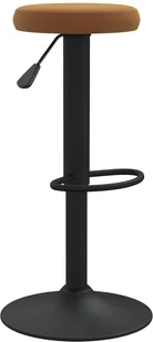 vidaXL Lumarko Stołki barowe, 2 szt., brązowe, tapicerowane aksamitem 333141 - Taborety i hokery - miniaturka - grafika 3