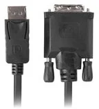 Lanberg lanberg Kabel DisplayPort DVI-D 24+1 M/M 3m czarny (CA-DPDV-10CU-0030-BK) - Kable komputerowe i do monitorów - miniaturka - grafika 3