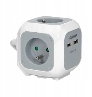 Orno Przedłużacz OR-AE-13144 4-krotny ładowarka 2xUSB 1,5m szaro-biały OR-AE-13144 - Przedłużacze i rozgałęźniki - miniaturka - grafika 9
