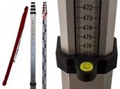 Sprzęt geodezyjny - Theis łata aluminiowa 5 m teleskopowa - - miniaturka - grafika 1