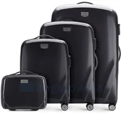 Walizki - Wittchen Zestaw walizek 56-3P-57K-10 Czarne - czarny 56-3P-57K-10 - miniaturka - grafika 1