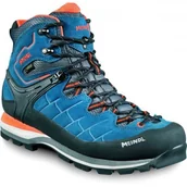 Buty trekkingowe męskie - Meindl Buty trekkingowe męskie Litepeak Gore-Tex 09 niebiesko-pomarańczowy - miniaturka - grafika 1