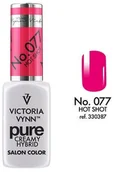 Lakiery hybrydowe - VICTORIA VYNN VICTORIA VYNN Kremowy Lakier Hybrydowy PURE kolor: 077 HOT SHOT - 8 ml VIC000071 - miniaturka - grafika 1