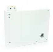 Akcesoria do okien - Zwijacz korbowy sznur rolety biały przekł metalowa - miniaturka - grafika 1