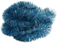 Ozdoby bożonarodzeniowe - Łańcuch choinkowy niebieski/srebrny 300 cm - miniaturka - grafika 1