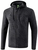 Kurtki i kamizelki sportowe męskie - Erima ERIMA Męska kurtka polarowa, czarna melanż, M, 2061901 2061901 - miniaturka - grafika 1