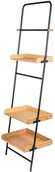 Wieszaki łazienkowe - Wenko Industrialny regał łazienkowy półka na książki z trzema półkami bambusowa 50706100 - miniaturka - grafika 1