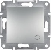 Wyłączniki światła i elektryczne - Schneider Asfora łącznik schodowy podtynkowy bez ramki aluminium EPH0400161 - miniaturka - grafika 1