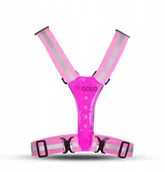 Pozostały sprzęt i akcesoria do ćwiczeń - GATO GATO Szelki odblaskowe LED GATO SAFER SPORT USB różowe - miniaturka - grafika 1