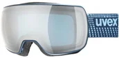Gogle narciarskie - Uvex Compact FM Navy Mat/Mirror Silver 19/20 - miniaturka - grafika 1