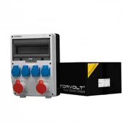 Rozdzielnie elektryczne - Doktorvolt Rozdzielnica budowlana TD 2x16A 4x230V gniazda Schuko 6084 DV-6084-D - miniaturka - grafika 1