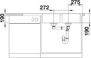 Blanco DINAS 8 S 523376 - Zlewozmywaki - miniaturka - grafika 5