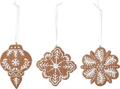 Ozdoby bożonarodzeniowe - Bloomingville Ozdoby choinkowe Pearl 3 szt. 82051886 - miniaturka - grafika 1