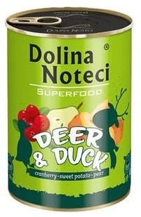 Dolina Noteci Premium Superfood Pies Jeleń i kaczka puszka 400g - Mokra karma dla psów Dolina Noteci Premium Superfood Pies Jeleń i kaczka puszka 400g - Mokra karma dla psów - miniaturka - grafika 3