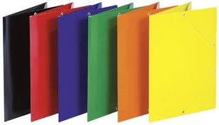 Donau Teczka z gumką karton A4 400gsm 3-skrzydłowa czerwona - Szkolne artykuły papiernicze - miniaturka - grafika 2