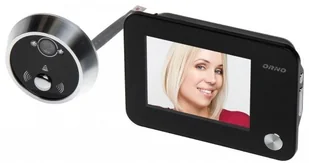 ORNO Elektroniczny wizjer do drzwi 3,5cala z dzwonkiem, podświetleniem nocnym, zoomem i funkcją nagrywania, bateryjny OR-WIZ-1102 OR-WIZ-1102 - Akcesoria do drzwi - miniaturka - grafika 5