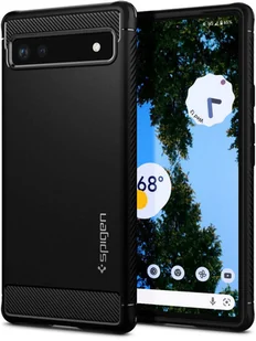 Spigen RUGGED ARMOR GOOGLE PIXEL 6A MATTE BLACK 8809811860405-ACS04476 - Etui i futerały do telefonów - miniaturka - grafika 2