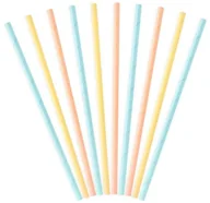 Słomki do napojów - PartyDeco Słomki papierowe "Summer Time", mix, 10 szt SPP10 - miniaturka - grafika 1