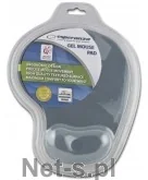 Akcesoria do serwerów - ESPERANZA ESPERANZA Żelowa Podkładka pod Mysz EA137Y |230 x 190 x 20 mm| Szara | Blister (EA137Y - 5901299908327) - miniaturka - grafika 1